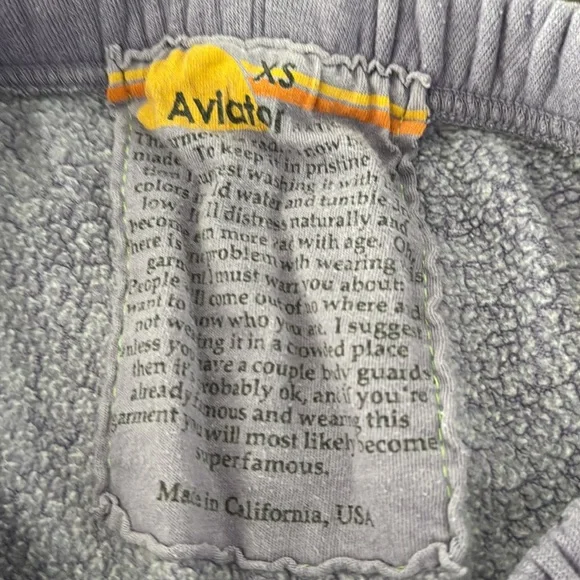 Aviator Nation Lavender Joggers with Multicolor Stripe - Picture 6 of 8